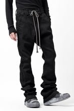 画像をギャラリービューアに読み込む, A.F ARTEFACT FLARE LONG PANTS / HI-STRETCH DENIM (BLACK)