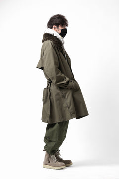 Load image into Gallery viewer, Y's BANG ON! No.186 SEMI DOUBLE HALF COAT / T/C TWILL (KHAKI)