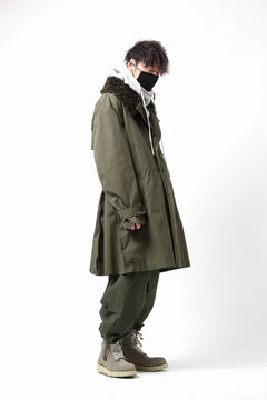 Load image into Gallery viewer, Y's BANG ON! No.186 SEMI DOUBLE HALF COAT / T/C TWILL (KHAKI)