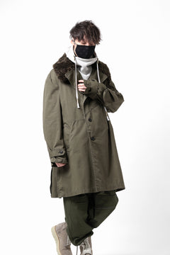 Load image into Gallery viewer, Y's BANG ON! No.186 SEMI DOUBLE HALF COAT / T/C TWILL (KHAKI)