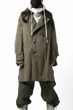 Load image into Gallery viewer, Y's BANG ON! No.186 SEMI DOUBLE HALF COAT / T/C TWILL (KHAKI)