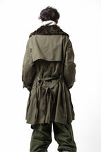 Load image into Gallery viewer, Y's BANG ON! No.186 SEMI DOUBLE HALF COAT / T/C TWILL (KHAKI)