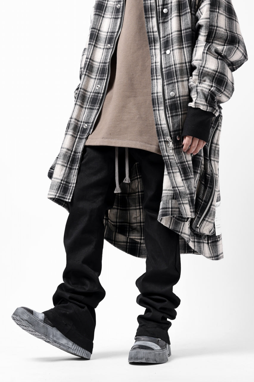 画像をギャラリービューアに読み込む, A.F ARTEFACT FLARE LONG PANTS / HI-STRETCH DENIM (BLACK)