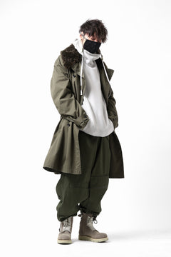 Load image into Gallery viewer, Y's BANG ON! No.186 SEMI DOUBLE HALF COAT / T/C TWILL (KHAKI)