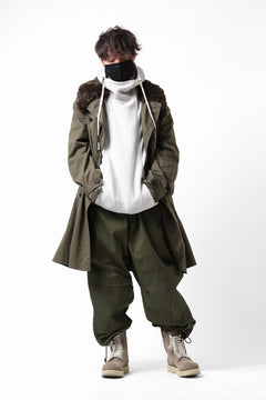 Load image into Gallery viewer, Y's BANG ON! No.186 SEMI DOUBLE HALF COAT / T/C TWILL (KHAKI)