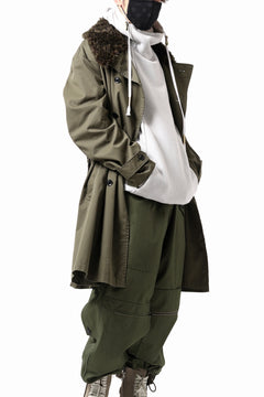 Load image into Gallery viewer, Y's BANG ON! No.186 SEMI DOUBLE HALF COAT / T/C TWILL (KHAKI)
