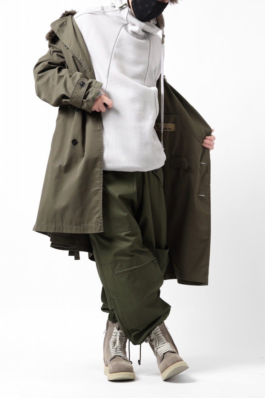 Load image into Gallery viewer, Y's BANG ON! No.186 SEMI DOUBLE HALF COAT / T/C TWILL (KHAKI)