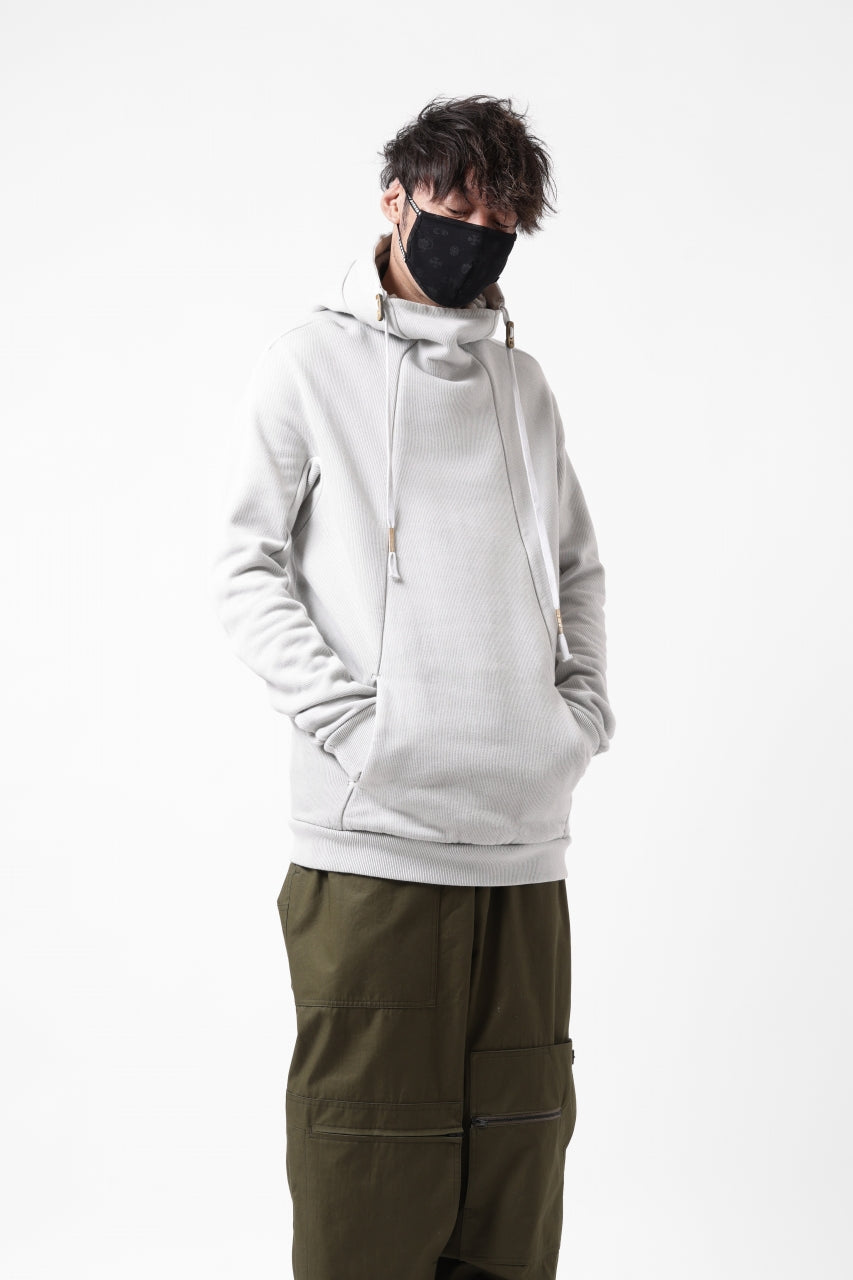 Load image into Gallery viewer, BORIS BIDJAN SABERI HOODY PULLOVER / NATURAL OBJECT DYED "HOODY2-FTT00008" (LIGHT GREY)