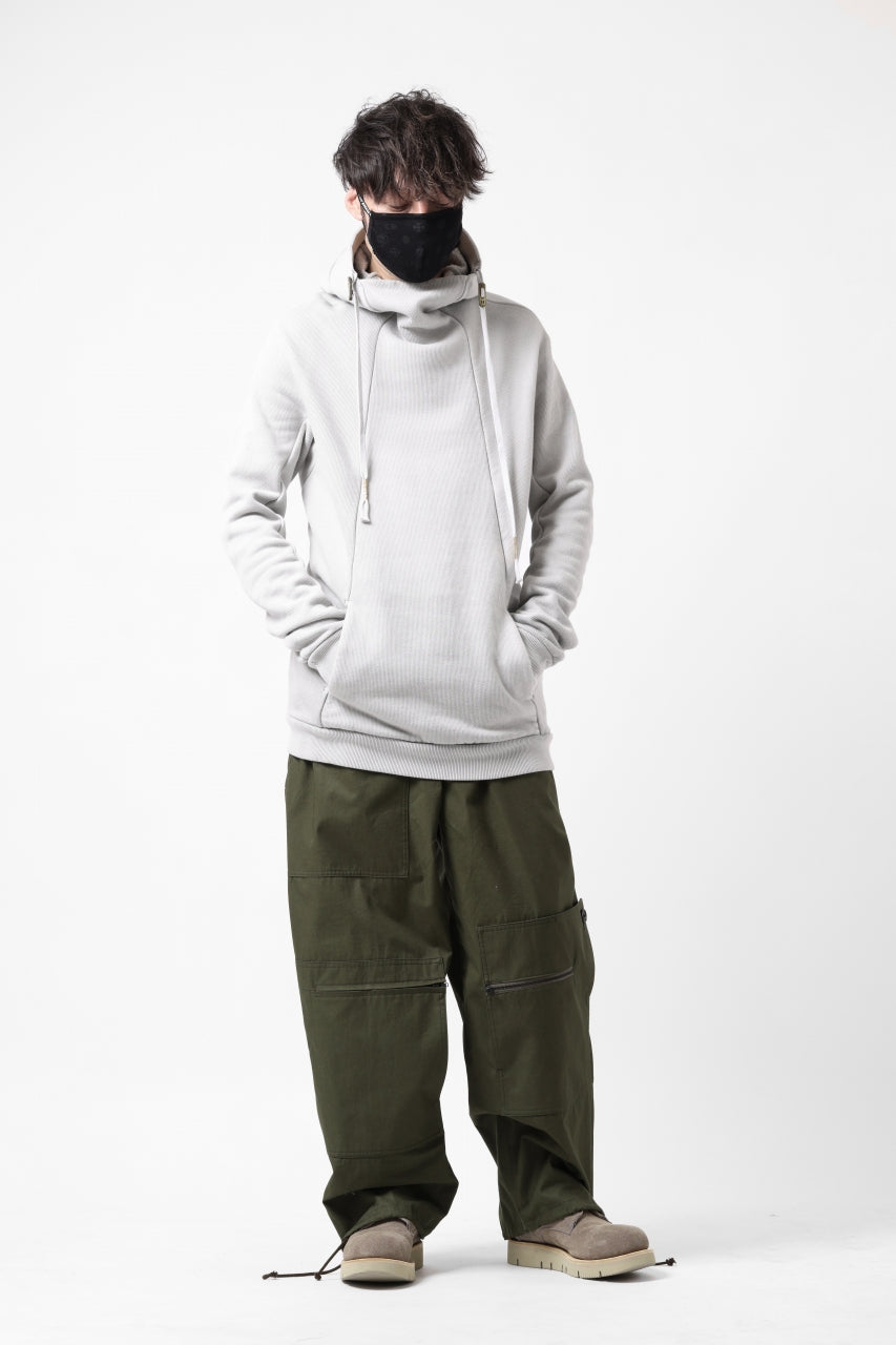 Load image into Gallery viewer, BORIS BIDJAN SABERI HOODY PULLOVER / NATURAL OBJECT DYED "HOODY2-FTT00008" (LIGHT GREY)