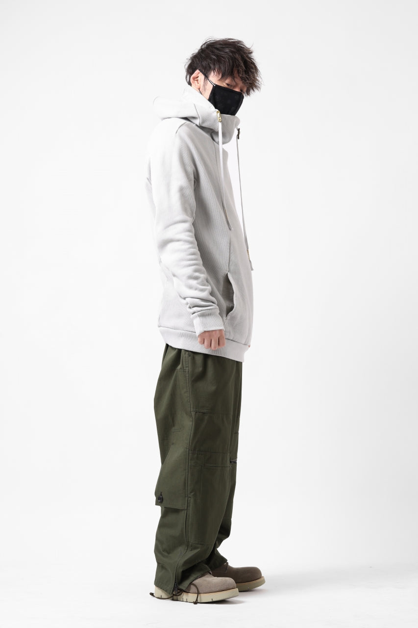 Load image into Gallery viewer, BORIS BIDJAN SABERI HOODY PULLOVER / NATURAL OBJECT DYED "HOODY2-FTT00008" (LIGHT GREY)