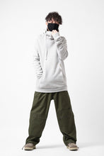 Load image into Gallery viewer, BORIS BIDJAN SABERI HOODY PULLOVER / NATURAL OBJECT DYED "HOODY2-FTT00008" (LIGHT GREY)