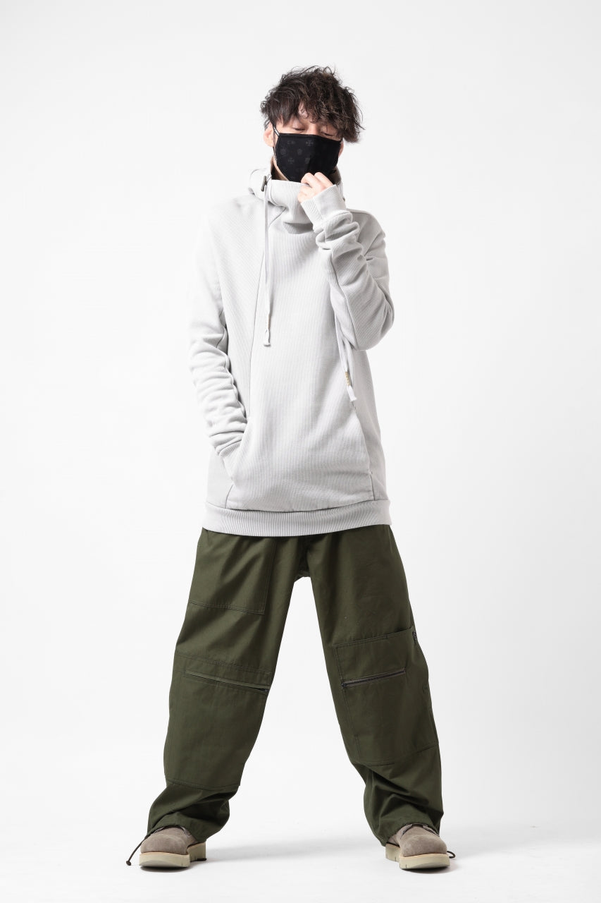 Load image into Gallery viewer, BORIS BIDJAN SABERI HOODY PULLOVER / NATURAL OBJECT DYED "HOODY2-FTT00008" (LIGHT GREY)