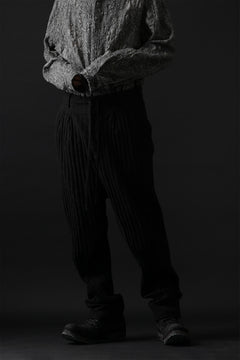 画像をギャラリービューアに読み込む, forme d&#39;expression 2-Tucked Sarouel Pants (Black)