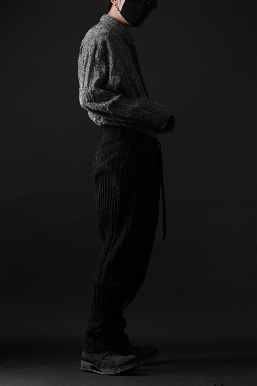 画像をギャラリービューアに読み込む, forme d&#39;expression 2-Tucked Sarouel Pants (Black)