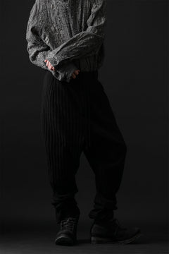 画像をギャラリービューアに読み込む, forme d'expression 2-Tucked Sarouel Pants (Black)