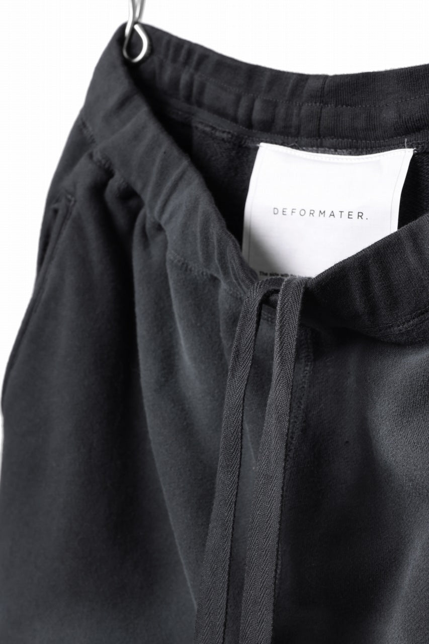 画像をギャラリービューアに読み込む, DEFORMATER.® THREE PROCESSING SWEAT JOGGER PANT - DYED/BIO/FROST EFFECT (VINTAGE BLACK)