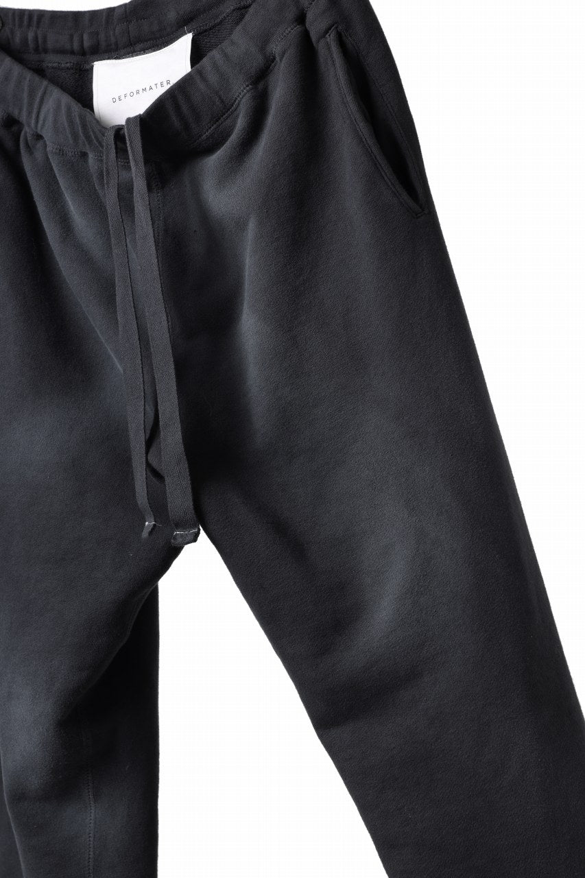 画像をギャラリービューアに読み込む, DEFORMATER.® THREE PROCESSING SWEAT JOGGER PANT - DYED/BIO/FROST EFFECT (VINTAGE BLACK)
