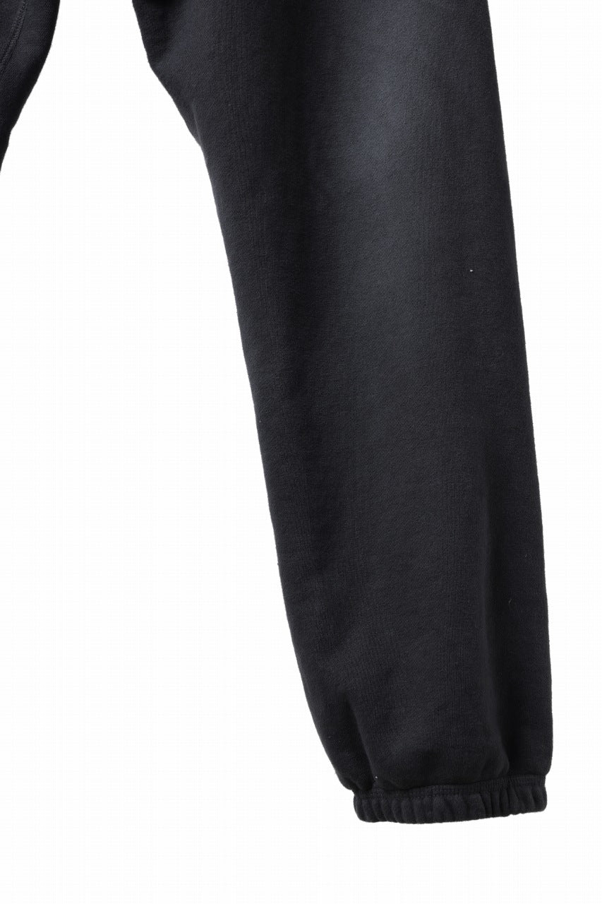 DEFORMATER.® THREE PROCESSING SWEAT JOGGER PANT - DYED/BIO/FROST EFFECT (VINTAGE BLACK)