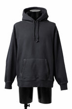 画像をギャラリービューアに読み込む, DEFORMATER.® THREE PROCESSING SWEAT HOODIE - DYED/BIO/FROST EFFECT (VINTAGE BLACK)