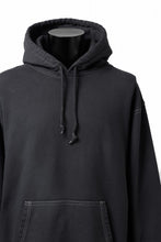 画像をギャラリービューアに読み込む, DEFORMATER.® THREE PROCESSING SWEAT HOODIE - DYED/BIO/FROST EFFECT (VINTAGE BLACK)