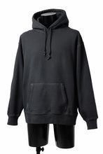 画像をギャラリービューアに読み込む, DEFORMATER.® THREE PROCESSING SWEAT HOODIE - DYED/BIO/FROST EFFECT (VINTAGE BLACK)