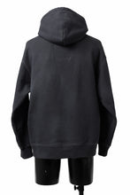 画像をギャラリービューアに読み込む, DEFORMATER.® THREE PROCESSING SWEAT HOODIE - DYED/BIO/FROST EFFECT (VINTAGE BLACK)