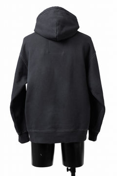 画像をギャラリービューアに読み込む, DEFORMATER.® THREE PROCESSING SWEAT HOODIE - DYED/BIO/FROST EFFECT (VINTAGE BLACK)