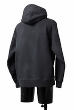 画像をギャラリービューアに読み込む, DEFORMATER.® THREE PROCESSING SWEAT HOODIE - DYED/BIO/FROST EFFECT (VINTAGE BLACK)