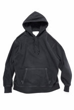 画像をギャラリービューアに読み込む, DEFORMATER.® THREE PROCESSING SWEAT HOODIE - DYED/BIO/FROST EFFECT (VINTAGE BLACK)