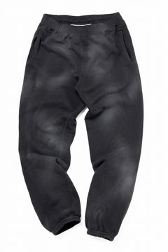 画像をギャラリービューアに読み込む, DEFORMATER.® THREE PROCESSING SWEAT JOGGER PANT - DYED/BIO/FROST EFFECT (VINTAGE BLACK)