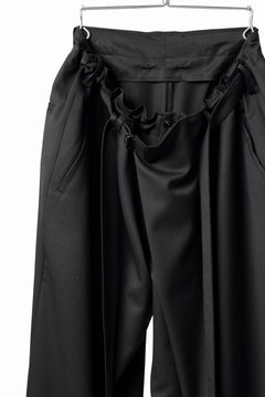 画像をギャラリービューアに読み込む, Y's BANG ON! No.149 GABARDINE WRAP PANTS (BLACK)