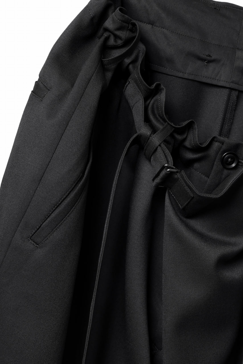 画像をギャラリービューアに読み込む, Y's BANG ON! No.149 GABARDINE WRAP PANTS (BLACK)