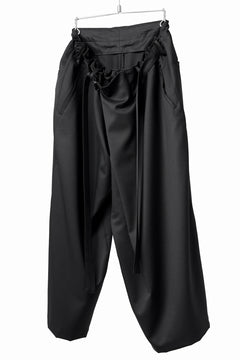 画像をギャラリービューアに読み込む, Y's BANG ON! No.149 GABARDINE WRAP PANTS (BLACK)