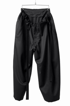 画像をギャラリービューアに読み込む, Y's BANG ON! No.149 GABARDINE WRAP PANTS (BLACK)