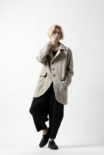 画像をギャラリービューアに読み込む, YUTA MATSUOKA semi-double jacket / knot yarn wool linen (ecru)