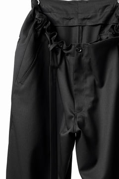 画像をギャラリービューアに読み込む, Y's BANG ON! No.149 GABARDINE WRAP PANTS (BLACK)