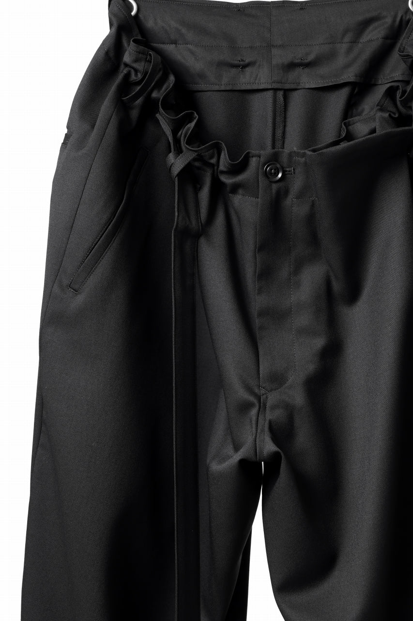 画像をギャラリービューアに読み込む, Y's BANG ON! No.149 GABARDINE WRAP PANTS (BLACK)
