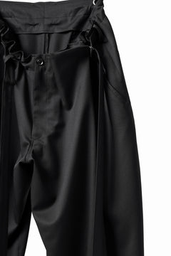 画像をギャラリービューアに読み込む, Y's BANG ON! No.149 GABARDINE WRAP PANTS (BLACK)