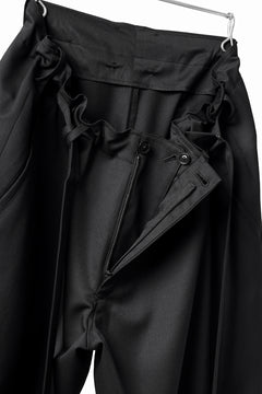 画像をギャラリービューアに読み込む, Y's BANG ON! No.149 GABARDINE WRAP PANTS (BLACK)