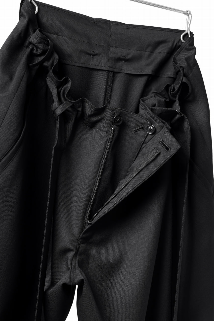 画像をギャラリービューアに読み込む, Y's BANG ON! No.149 GABARDINE WRAP PANTS (BLACK)