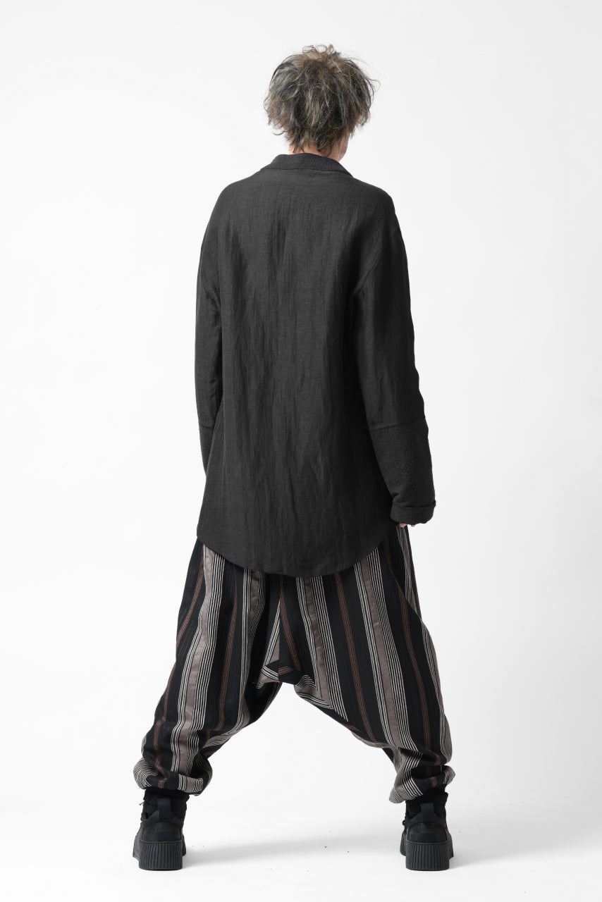 画像をギャラリービューアに読み込む, SOSNOVSKA COMBINED SILK BLAZER (BLACK)