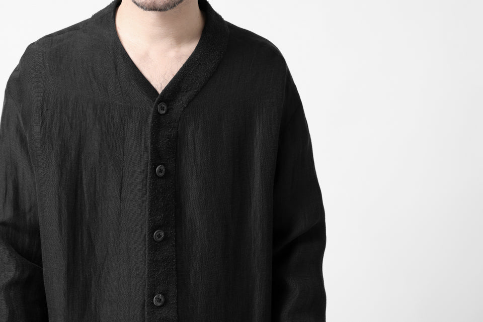 画像をギャラリービューアに読み込む, SOSNOVSKA COMBINED SILK BLAZER (BLACK)