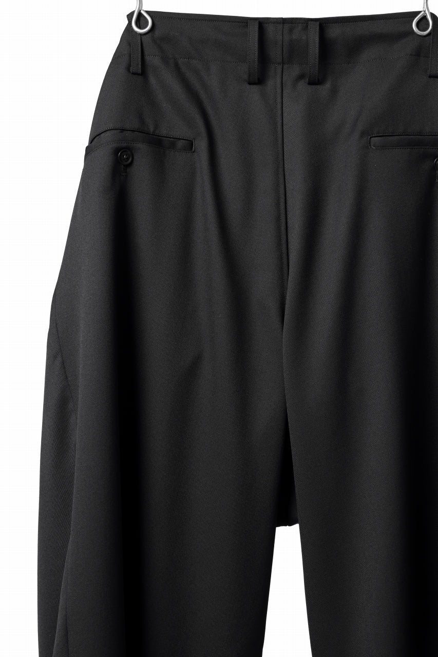 画像をギャラリービューアに読み込む, Y's BANG ON! No.149 GABARDINE WRAP PANTS (BLACK)