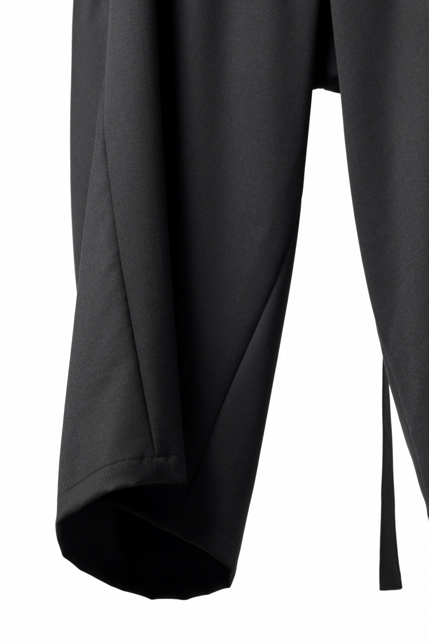 画像をギャラリービューアに読み込む, Y's BANG ON! No.149 GABARDINE WRAP PANTS (BLACK)