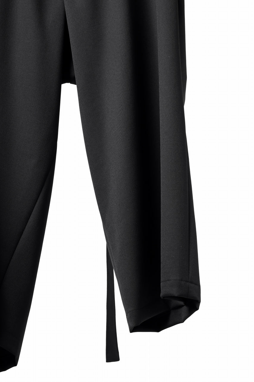 画像をギャラリービューアに読み込む, Y's BANG ON! No.149 GABARDINE WRAP PANTS (BLACK)