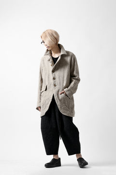 画像をギャラリービューアに読み込む, YUTA MATSUOKA semi-double jacket / knot yarn wool linen (ecru)