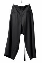画像をギャラリービューアに読み込む, Y's BANG ON! No.149 GABARDINE WRAP PANTS (BLACK)