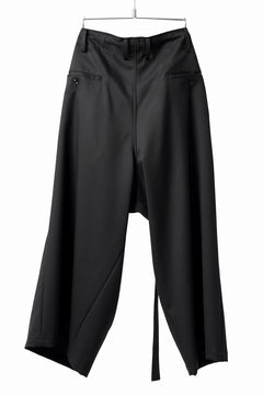 画像をギャラリービューアに読み込む, Y's BANG ON! No.149 GABARDINE WRAP PANTS (BLACK)