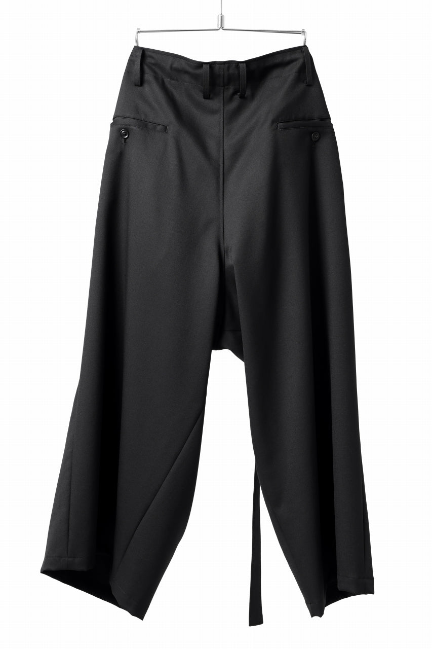 画像をギャラリービューアに読み込む, Y's BANG ON! No.149 GABARDINE WRAP PANTS (BLACK)