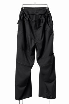 画像をギャラリービューアに読み込む, Y's BANG ON! No.189 GABARDINE PATCH WORK PANTS (BLACK)